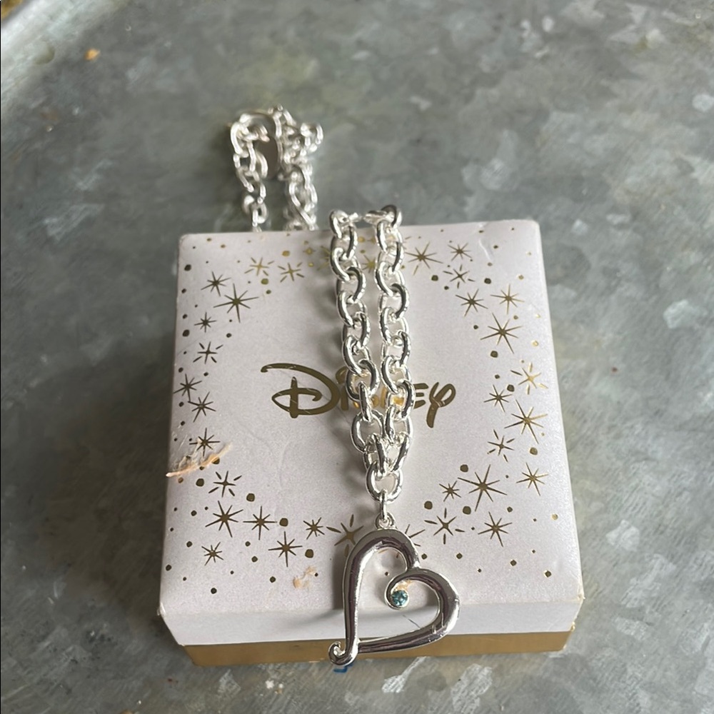 Disney Silver Heart Necklace